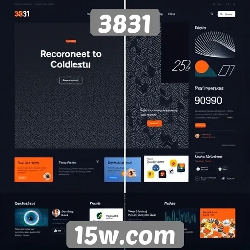 Evolução da interface do usuário do site 3831